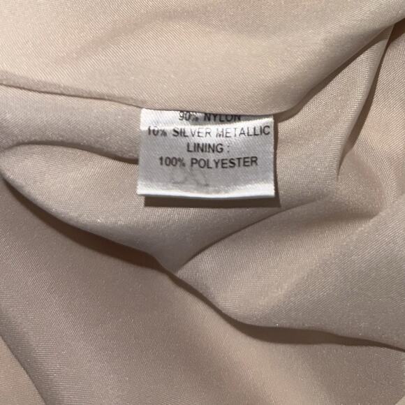 Jenny Yoo Dress Women's 0 Sandstone Floral Lace Event Evening Party Zip Up - Picture 5 of 10